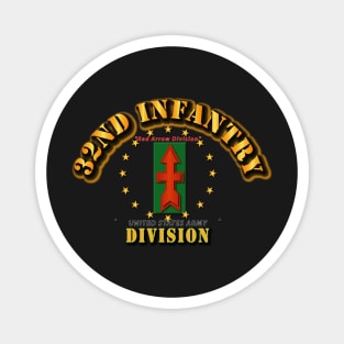 32nd Infantry Division - Red Arrow Division Magnet